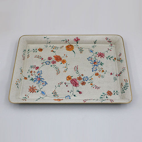 Chintz Jali All Over Hand Painted Tray - Large