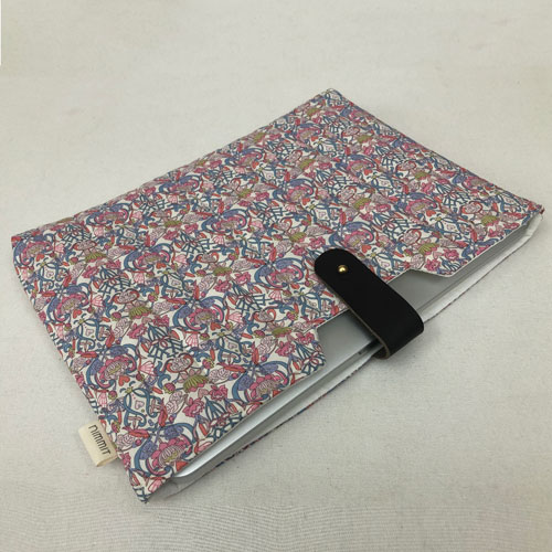 100% cotton printed Pink laptop bag