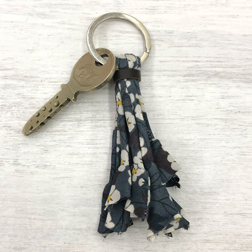 100% Cotton Printed Tassel Keychain