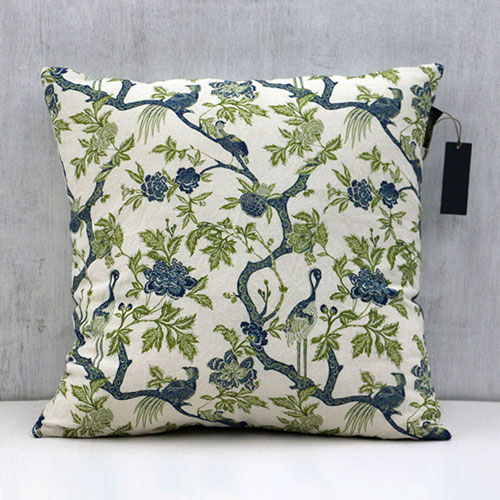 Chintz Tree Of Life Block Printed Cushion Cover