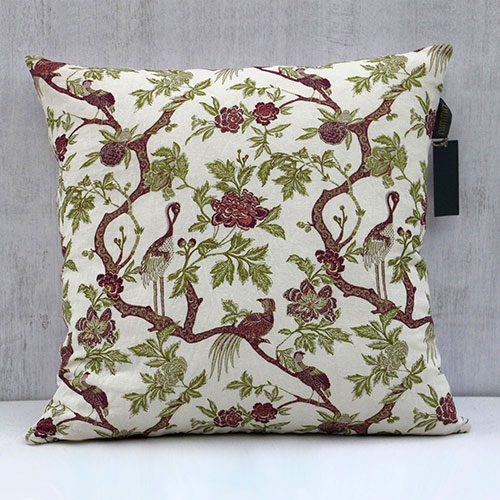 Chintz Tree Of Life Block Printed Cushion Cover