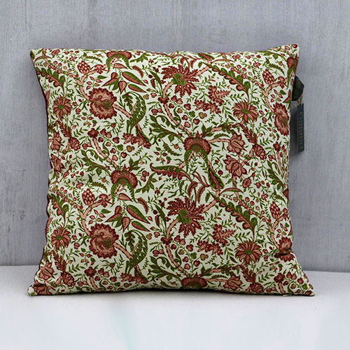 Calico Chintz Block Printed Cushion Cover