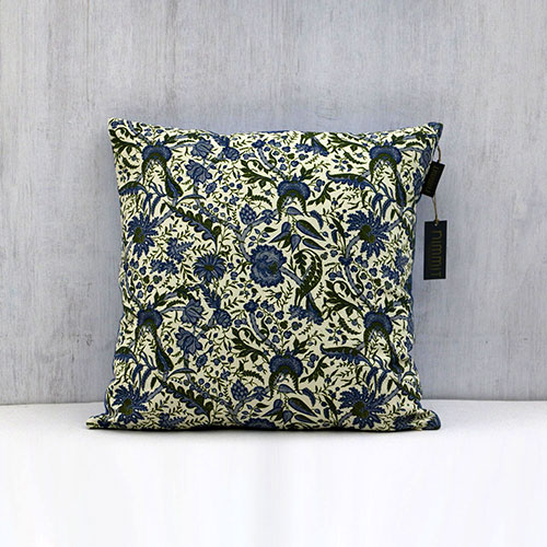 Calico Chintz Block Printed Cushion Cover