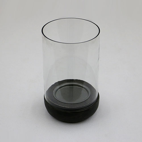 Glass Jar Pillar Candle Stand - Medium