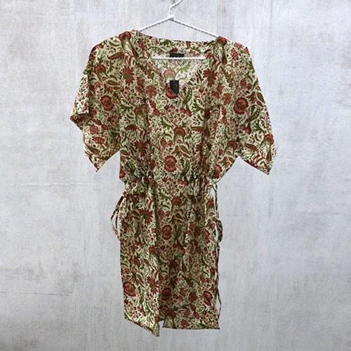 Calico Chintz Block Printed Kaftan