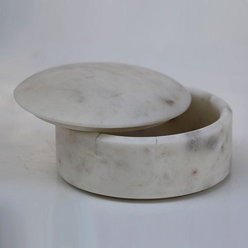Marble Container With Lid