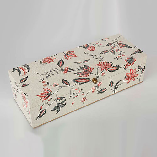 Floral Chintz Hand Painted Wooden Box