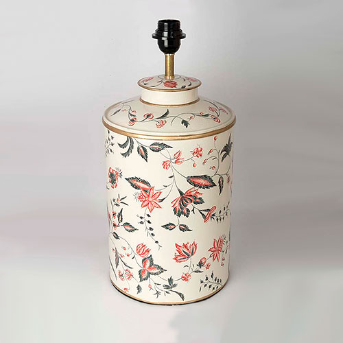 Floral Chintz Hand Painted Lamp Base