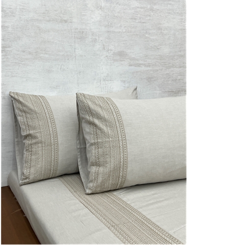 WOVEN EMBROIDERD DOUBLE BEDSHEET