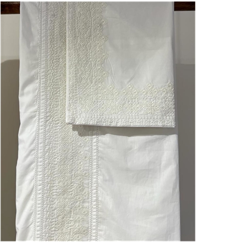 WOVEN EMBROIDERD DOUBLE BEDSHEET